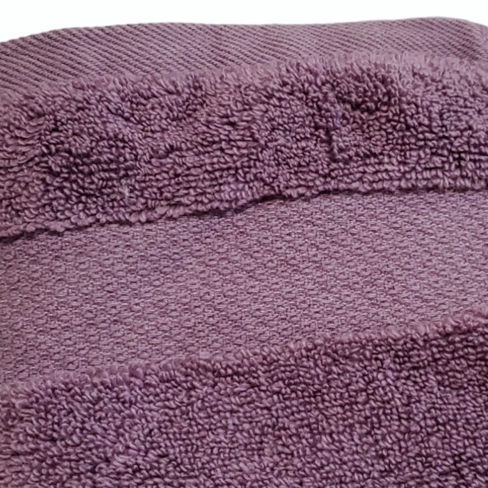 Madison Park Signature Set of 2 Luxurious Turkish Cotton Washcloth Dusty Purple